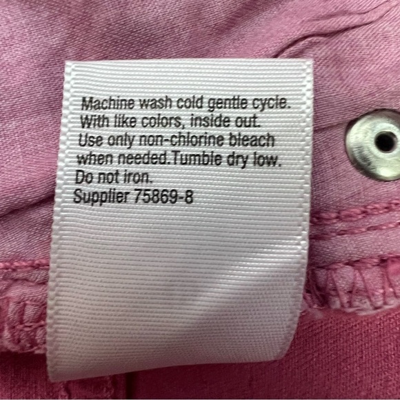 a.n.a. A New Approach Women’s Pink Denim Jean Sz 10 Skinny Ankle Pockets Stretch - Picture 8 of 13